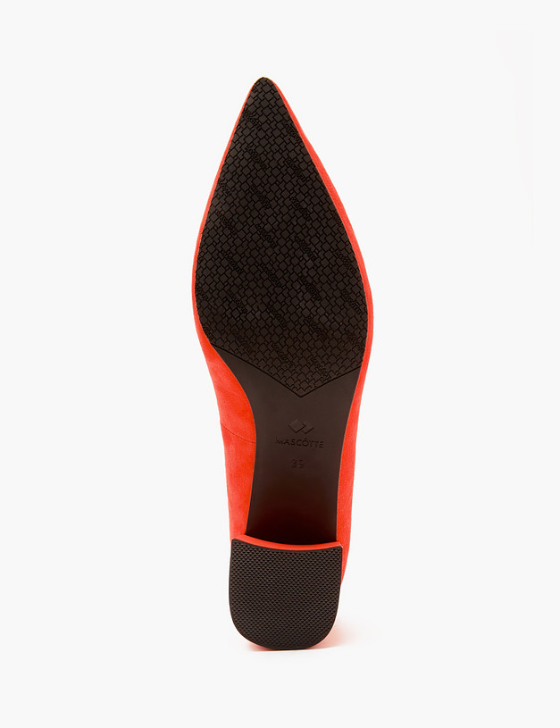 Красные женские туфли на квадратном каблуке MASCOTTE 172-4122812-4639M | ракурс 7