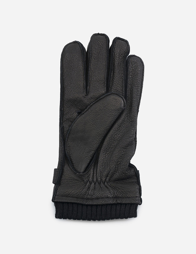 Черные демисезонные мужские перчатки MASCOTTE 717-0216-0102 | ракурс 2