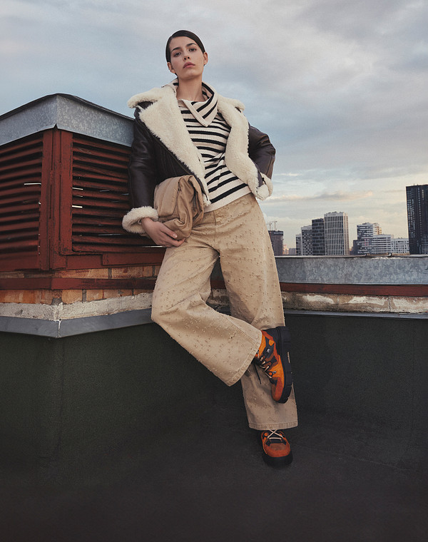 Коричневые женские ботинки