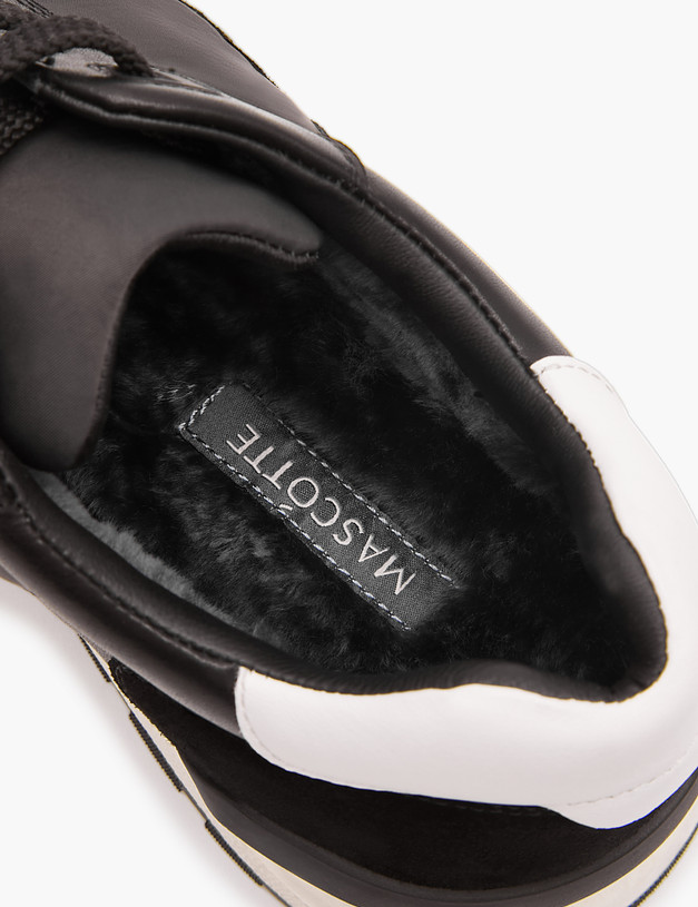 Черные мужские кроссовки на меху MASCOTTE 58-3212333-0202 | ракурс 7