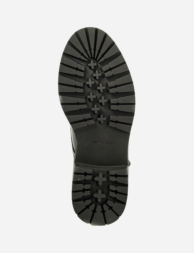 Черные женские ботинки с боковой молнией MASCOTTE 22-120221-3410M | ракурс 5