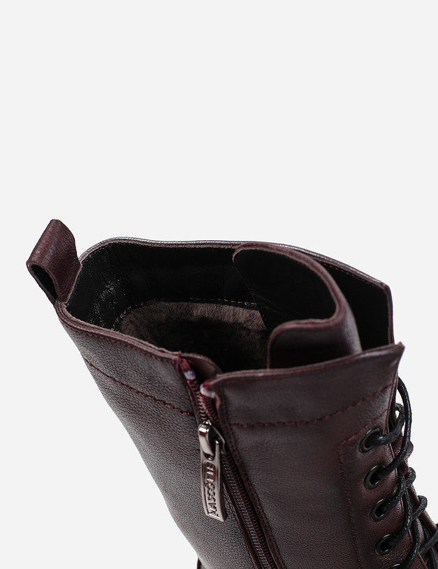 Бордовые женские ботинки MASCOTTE 99-125032-0505 | ракурс 7
