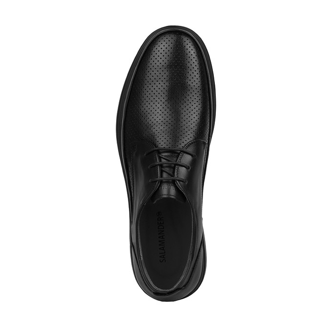 Черные кожаные полуботинки "Саламандер"