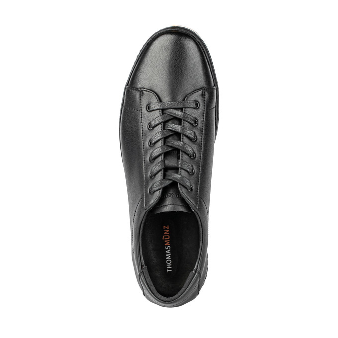 Черные мужские кожаные полуботинки со шнуровкой "Томас Мюнц"