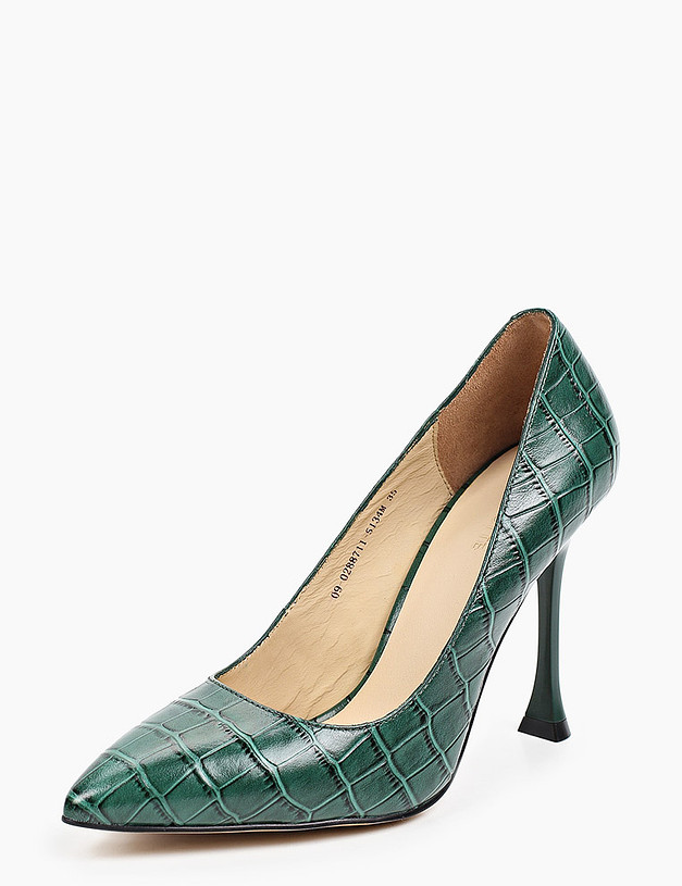 Зеленые женские туфли на шпильке MASCOTTE 09-0288711-5134M | ракурс 2