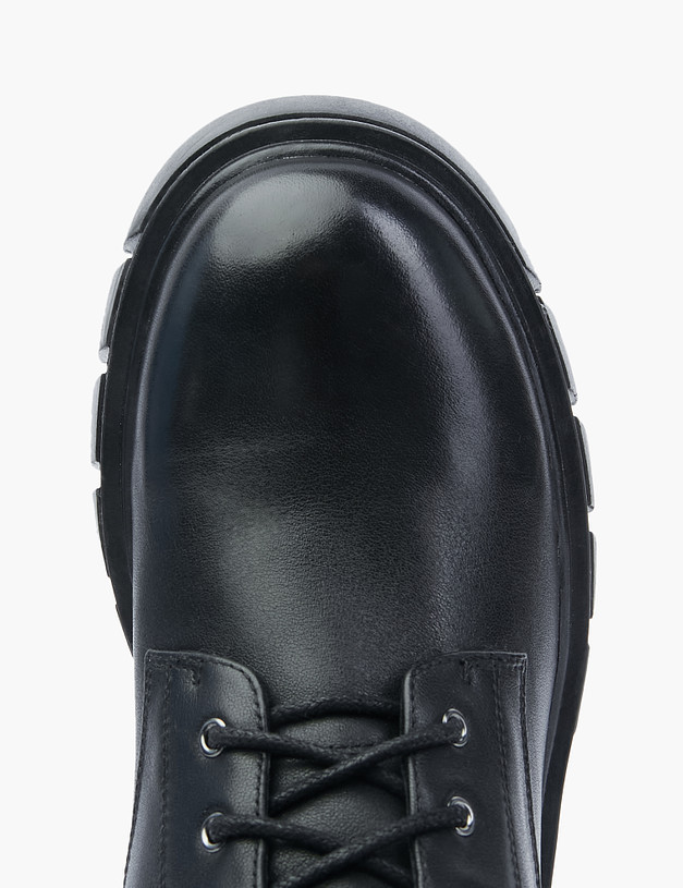 Черные кожаные женские ботинки MASCOTTE 102-220231-0102 | ракурс 4