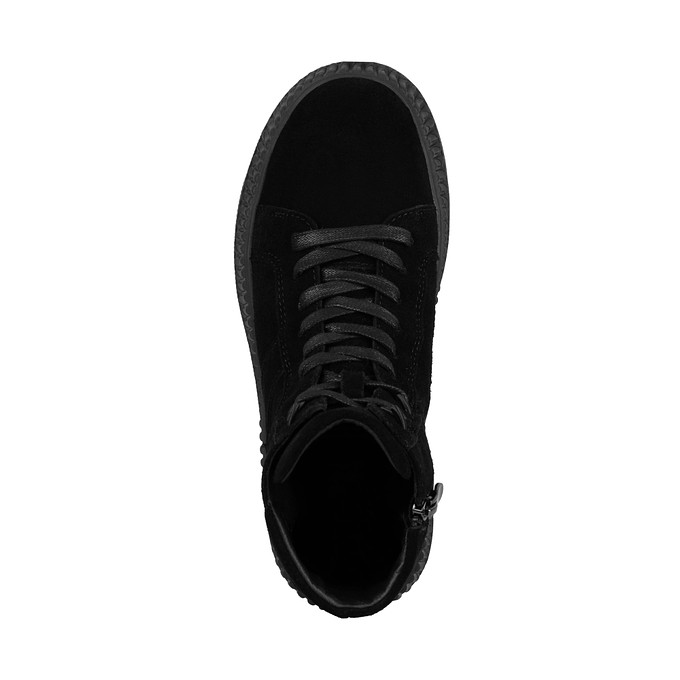 Черные женские ботинки из спилка LOLLI|POLLI