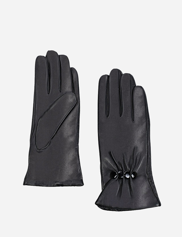 Черные женские перчатки MASCOTTE 717-1209-102 | ракурс 1