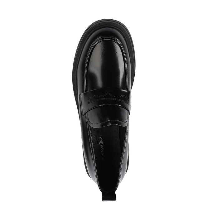 Черные кожаные лоферы для женщин "Томас Мюнц"