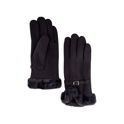 Перчатки женские ZENDEN YU-22GWF-012, цвет черный, размер ONE SIZE
