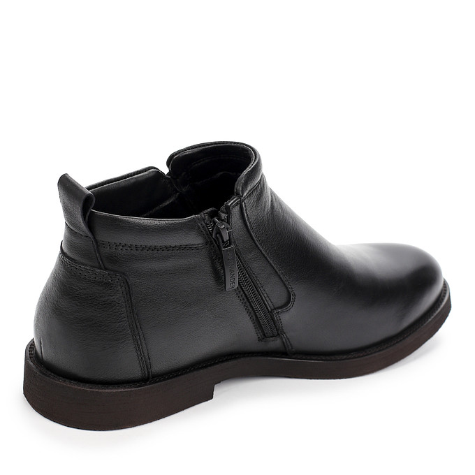 Высокие черные кожаные мужские ботинки «Саламандер»