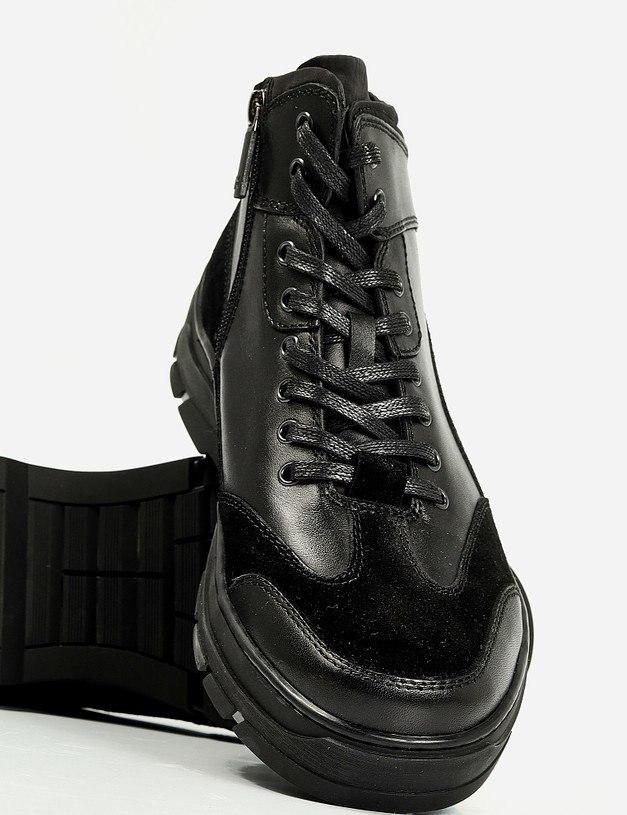 Черные мужские ботинки из кожи MASCOTTE 22-1213724-0102 | ракурс 7