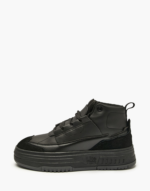 Черные женские высокие кеды 12990₽