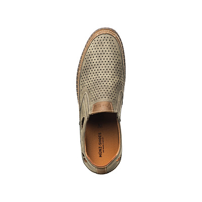 Туфли летние мужские MUNZ Shoes 188-21MV-029GS, цвет хаки, размер ONE SIZE - фото 5