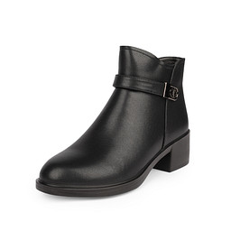 58-52WA-A040VR Ботинки женские кож.спилок/ворс.ткань черн, Zenden