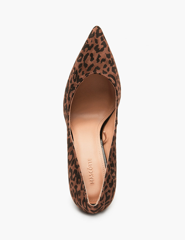 Коричневые женские туфли с леопардовым принтом MASCOTTE 94-420111-0609 | ракурс 4
