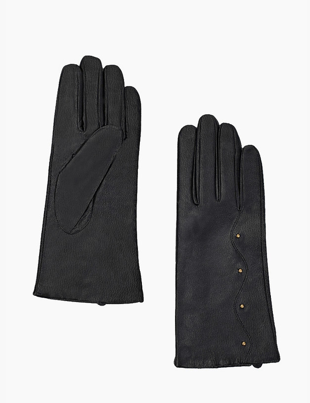 Черные женские перчатки MASCOTTE 709-1220-102 | ракурс 1