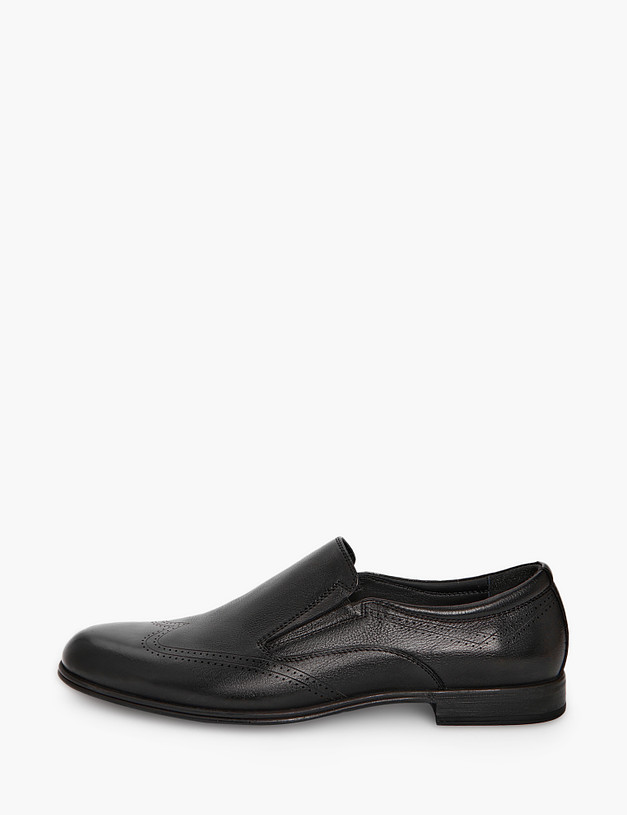 Черные кожаные мужские туфли MASCOTTE 128-315811-0102 | ракурс 1