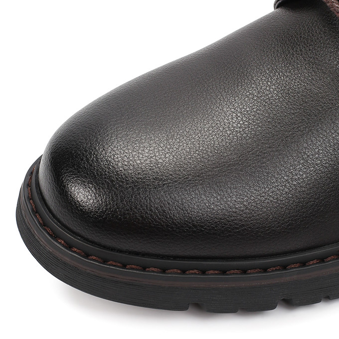 Коричневые мужские кожаные высокие ботинки «Томас Мюнц»