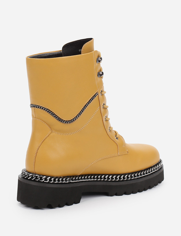 Желтые женские ботинки MASCOTTE 09-1262121-0118 | ракурс 4