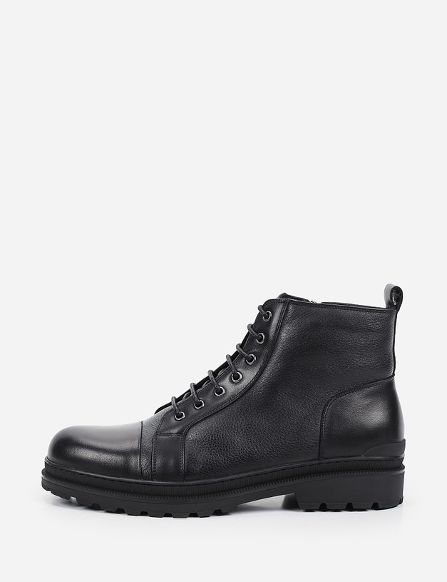Черные зимние мужские ботинки MASCOTTE 128-123532-0102 | ракурс 1