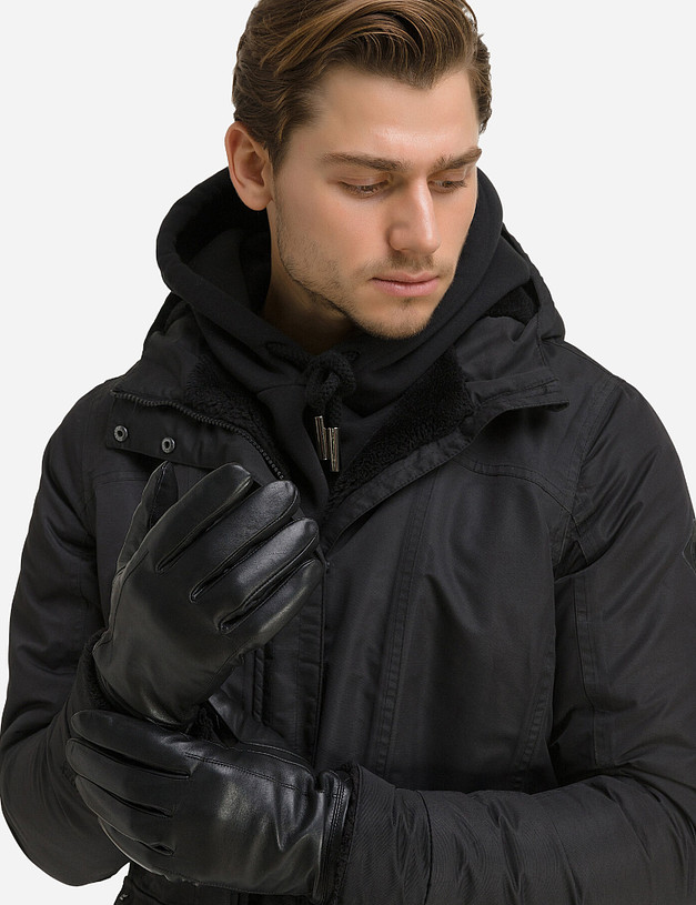 Зимние кожаные мужские перчатки MASCOTTE 709-0203-102 | ракурс 4