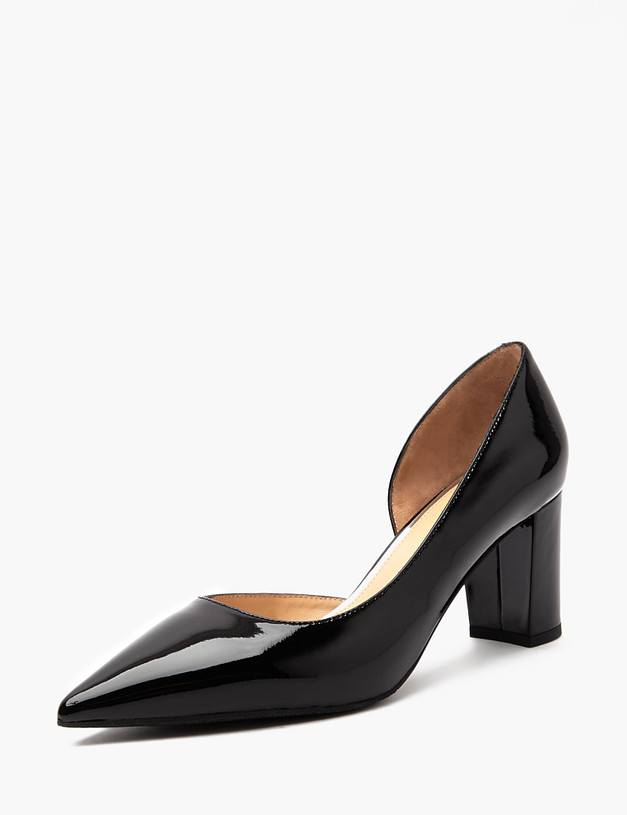 Черные лакированные женские туфли MASCOTTE 172-4122712-3701M | ракурс 2