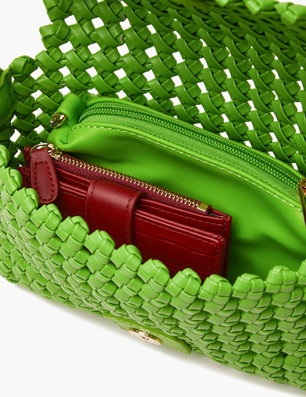 Зеленая женская плетеная сумка MASCOTTE 647-4109-604 | ракурс 8