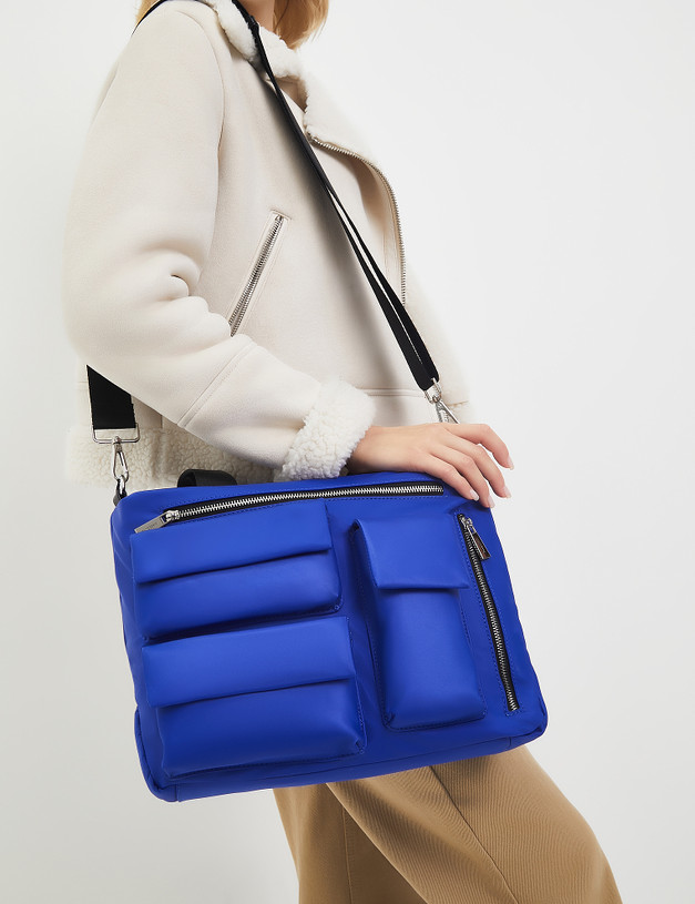 Синяя женская сумка MASCOTTE 670-2107-203 | ракурс 1
