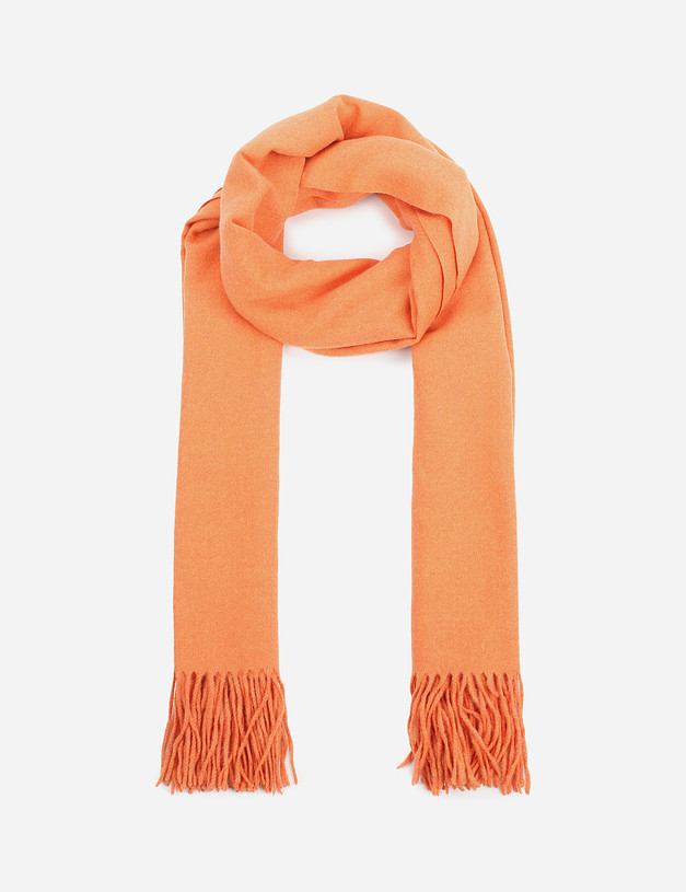 Оранжевый женский шарф MASCOTTE 766-1216-2416 | ракурс 2