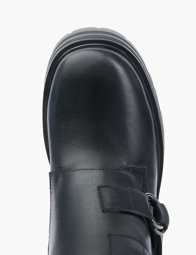 Черные женские ботинки с ремешками MASCOTTE 102-220131-0102 | ракурс 4