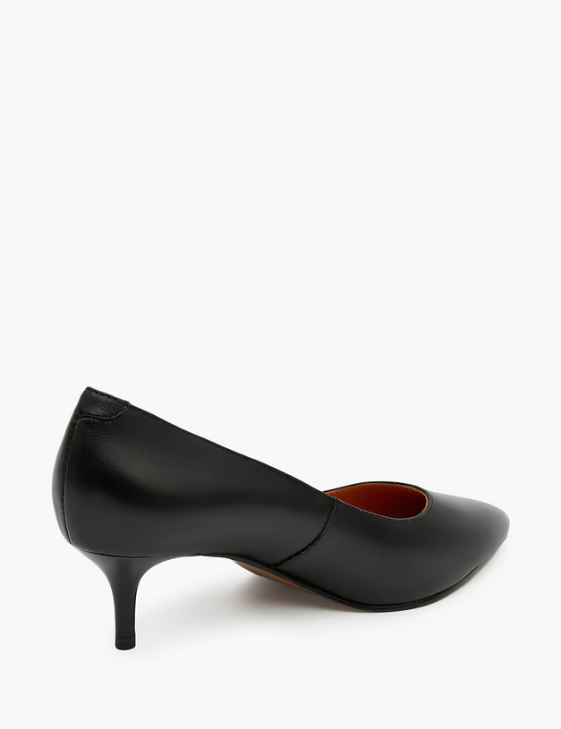 Черные женские туфли на низком каблуке MASCOTTE 126-321111-3501M | ракурс 3