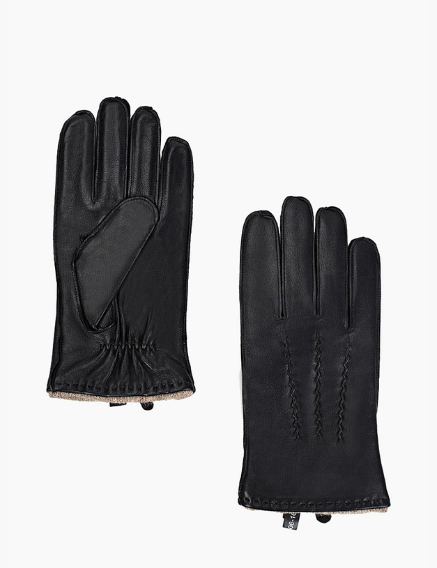 Черные мужские перчатки MASCOTTE 709-1206-102 | ракурс 2