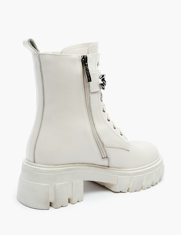 Белые женские ботинки MASCOTTE 102-220231-0101 | ракурс 3