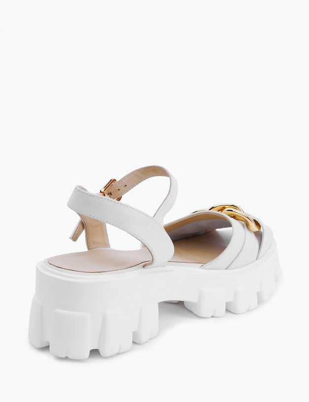 Белые женские сандалии на массивной подошве MASCOTTE 25-210711-0601 | ракурс 3