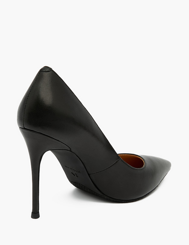 Черные кожаные женские туфли MASCOTTE 172-3180911-3501M | ракурс 3