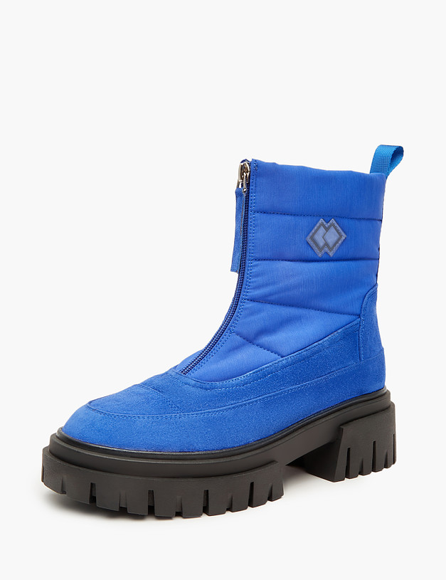 Синие женские зимние ботинки MASCOTTE 233-2265639-4629M | ракурс 2