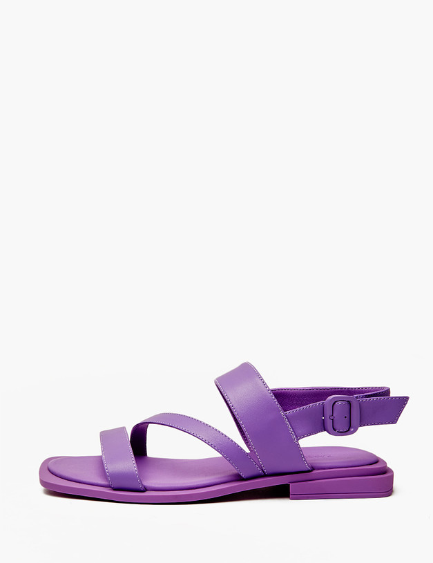 Фиолетовые женские сандалии из натуральной кожи MASCOTTE 94-410811-0507 | ракурс 2