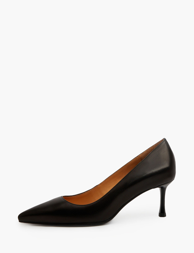 Черные женские туфли на низком каблуке MASCOTTE 175-3182711-3501M | ракурс 2
