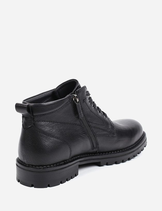 Черные кожаные мужские ботинки MASCOTTE 22-1210323-3180M | ракурс 4