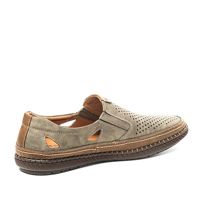 Туфли летние мужские MUNZ Shoes 188-21MV-029GS, цвет хаки, размер ONE SIZE - фото 3