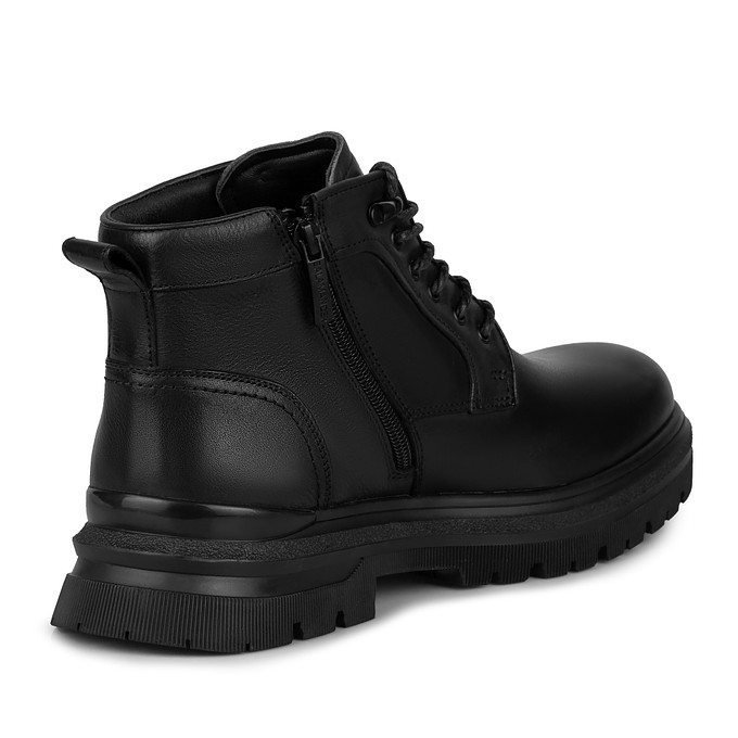 Черные мужские ботинки из кожи «Саламандер»
