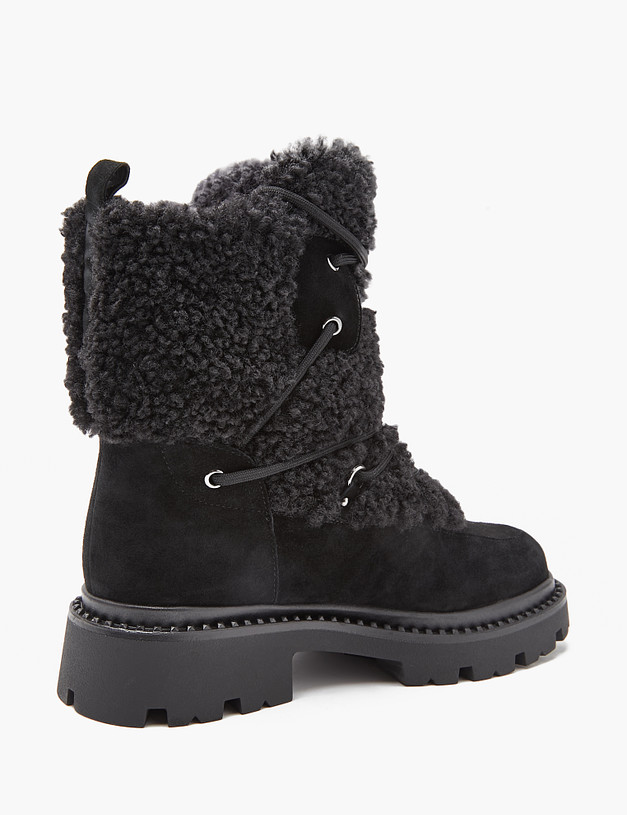 Черные женские зимние ботинки MASCOTTE 233-3201738-3605M | ракурс 4
