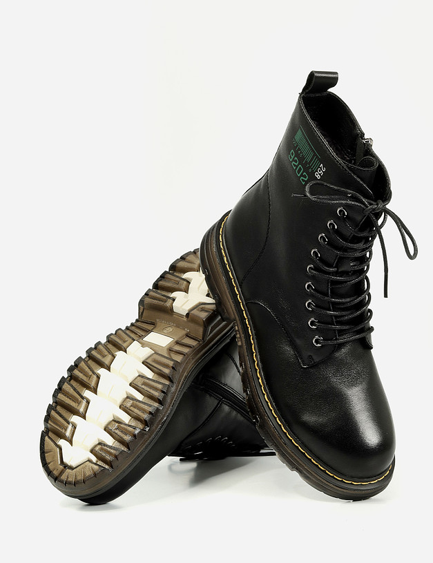 Черные женские зимние ботинки MASCOTTE 78-120431-0102 | ракурс 7