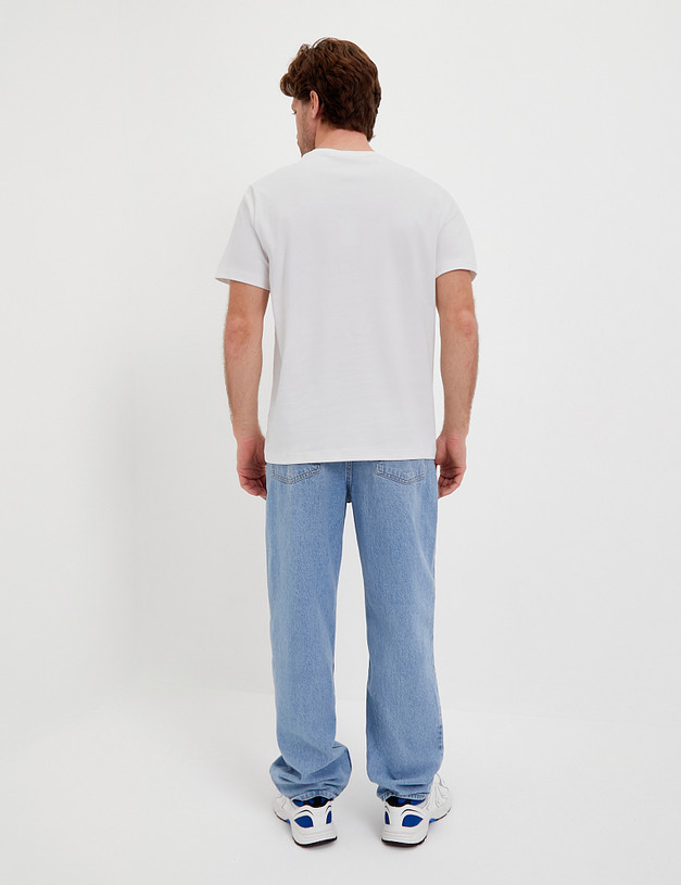 Белая мужская футболка MASCOTTE 873-4108-2601 | ракурс 6
