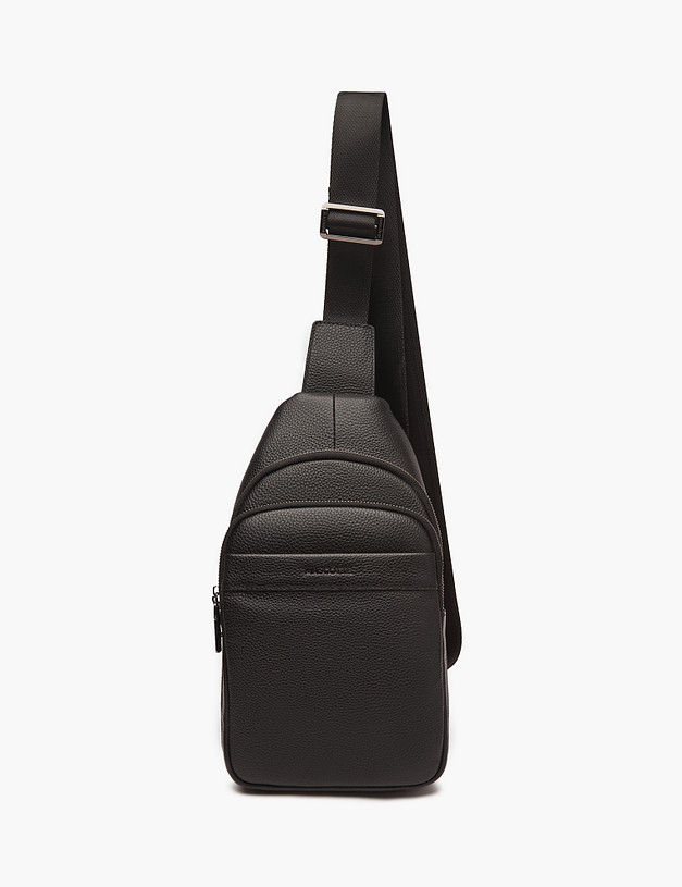 Черная мужская сумка-слинг MASCOTTE 602-3204-102 | ракурс 3