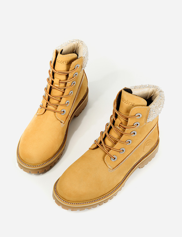 Желтые женские ботинки MASCOTTE 58-123222-0318 | ракурс 8