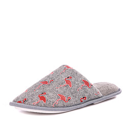YU-41-JY12A02-016 Тапочки домашние жен. текстиль/текстиль серый-розов, Zenden