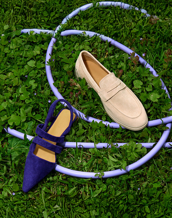 Бежевые мужские лоферы с перфорацией 5990₽