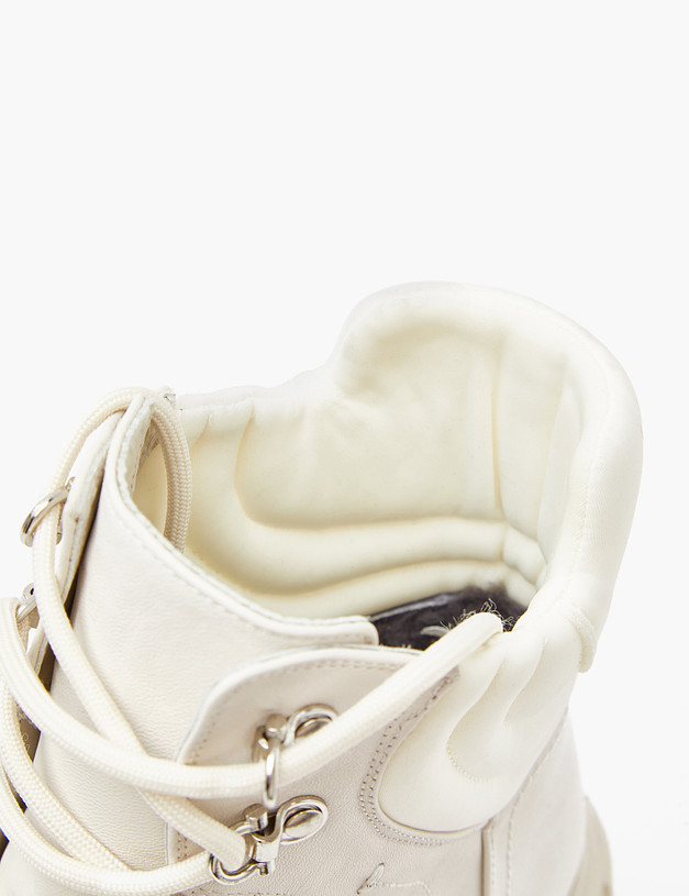 Молочные женские зимние ботинки MASCOTTE 233-324432-4156M | ракурс 6